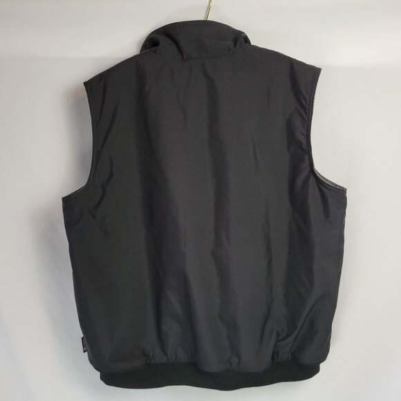 Chaps Black Fleece-Lined Puffer Vest Size XL - Picture 11 of 12